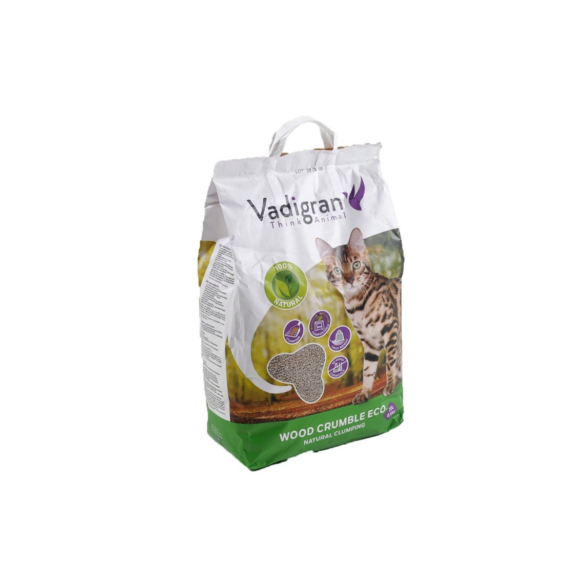 Cat litter wood crumble 20l