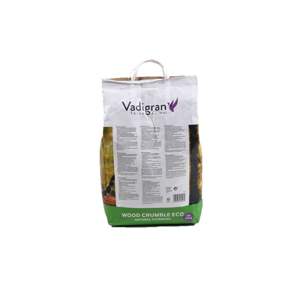 Cat litter wood crumble 20l
