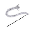 Jouet chat canne a peche astra gris 45 cm
