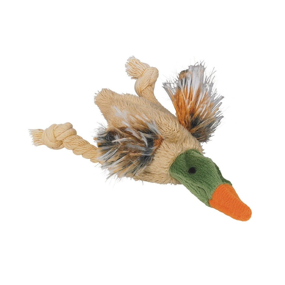 Jouet chat peluche canard 16cm