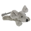 Jouet chat peluche souris gris 13,5cm