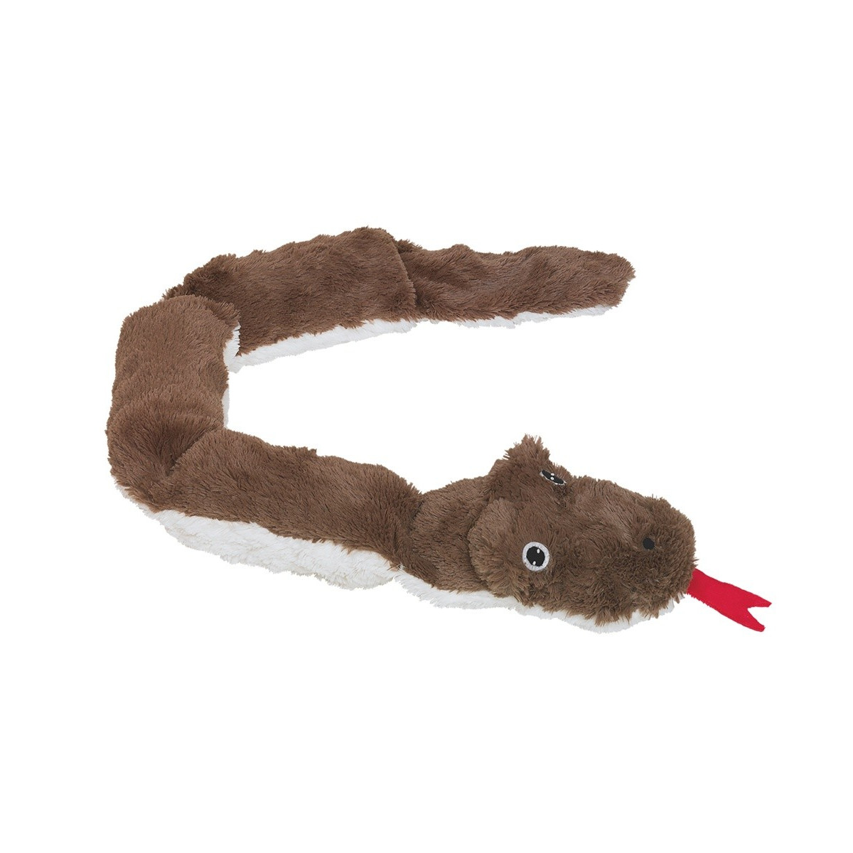 Jouet chien peluche serpent brun 85cm