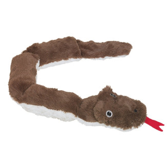 Jouet chien peluche serpent brun 85cm