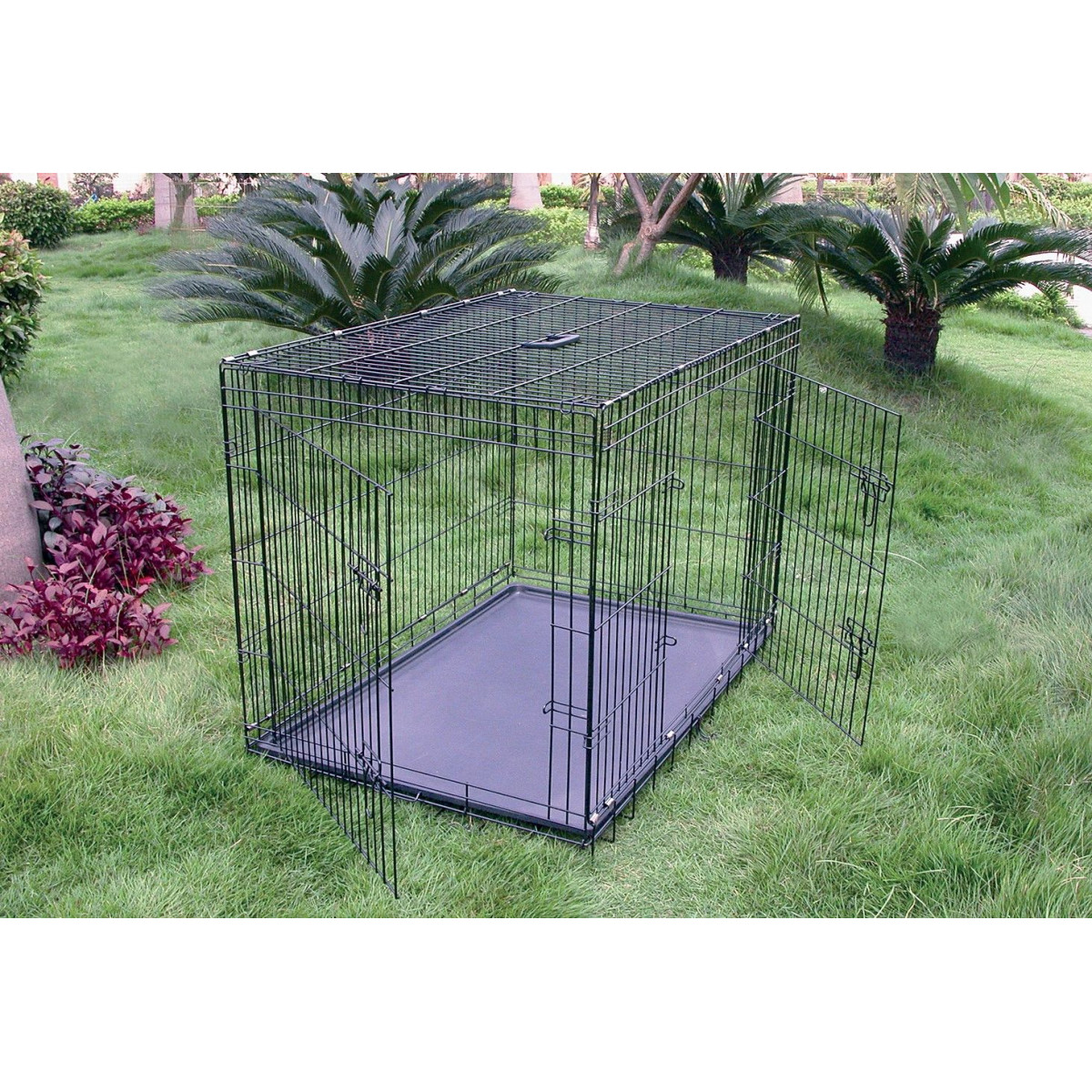 Cage metallique pliable ms 78x49x56cm