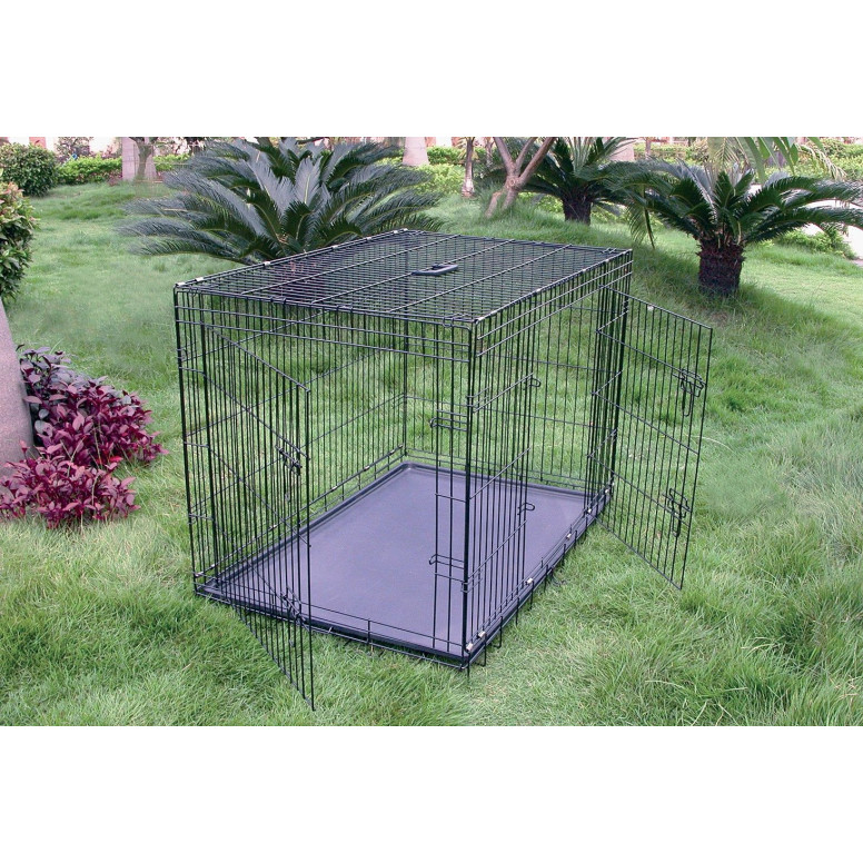 Cage metallique pliable ms 78x49x56cm