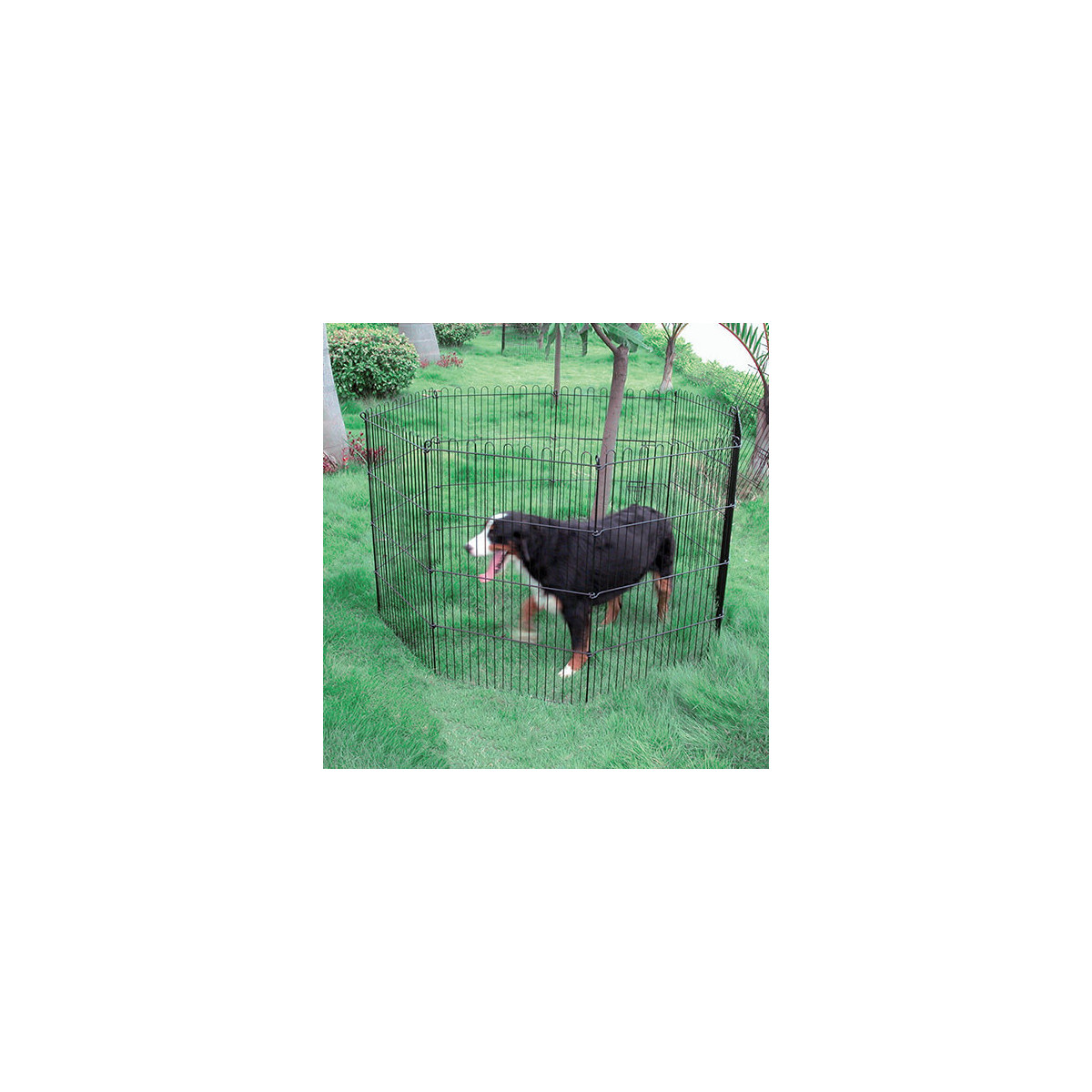 Parc a chiot 60x60x8 pans