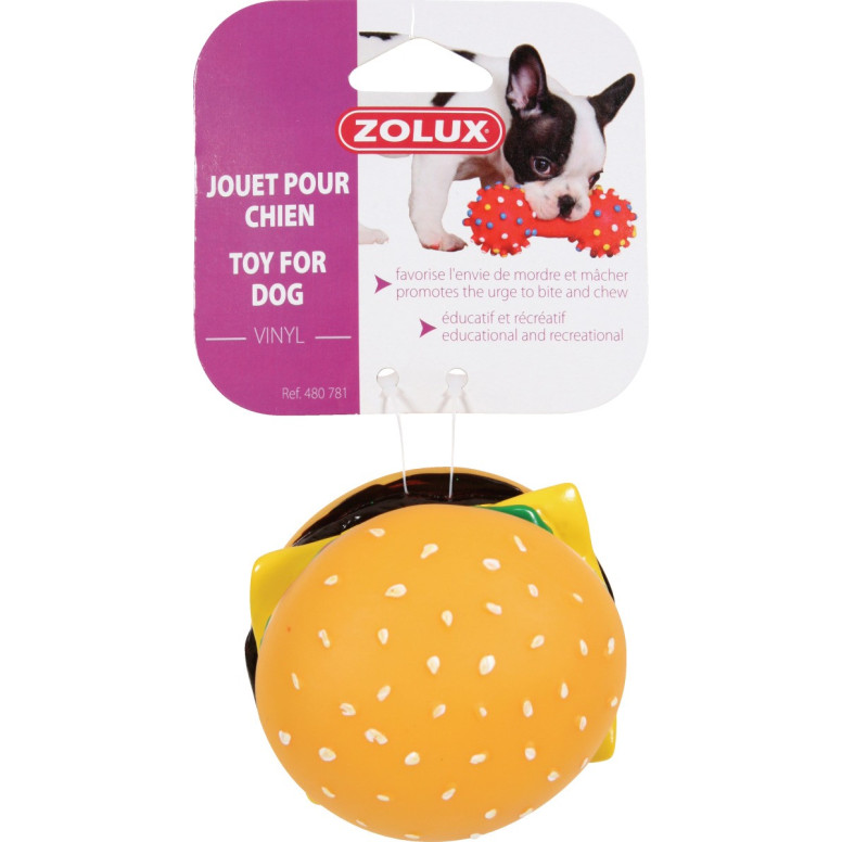 Jouet hamburger vinyl 8cm