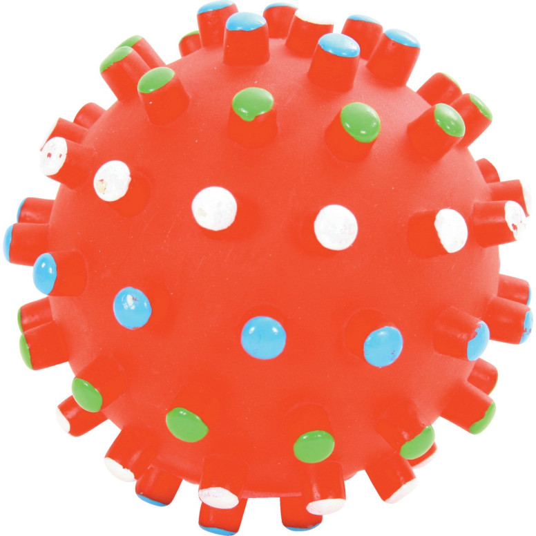 Jouet balle picot vinyl 10cm