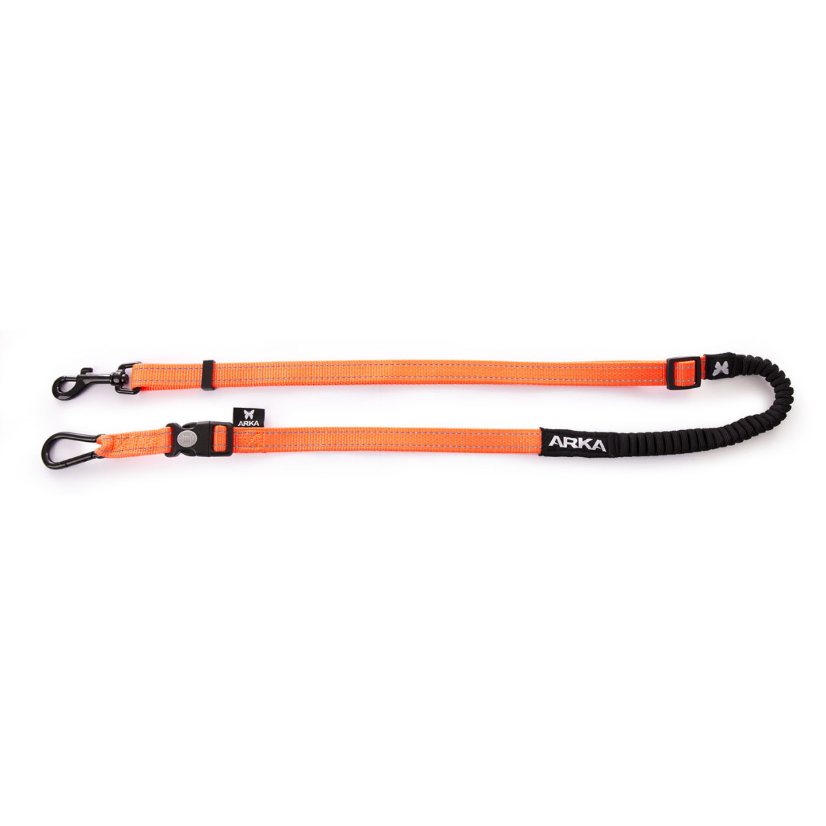 Longe cani-cross 20mm/1m30-2m20 orange fluo