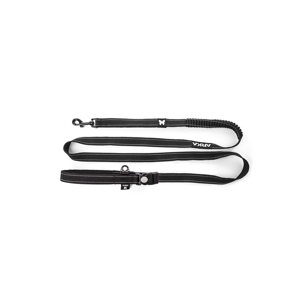 Laisse ceinture outdoor 2en1 noir