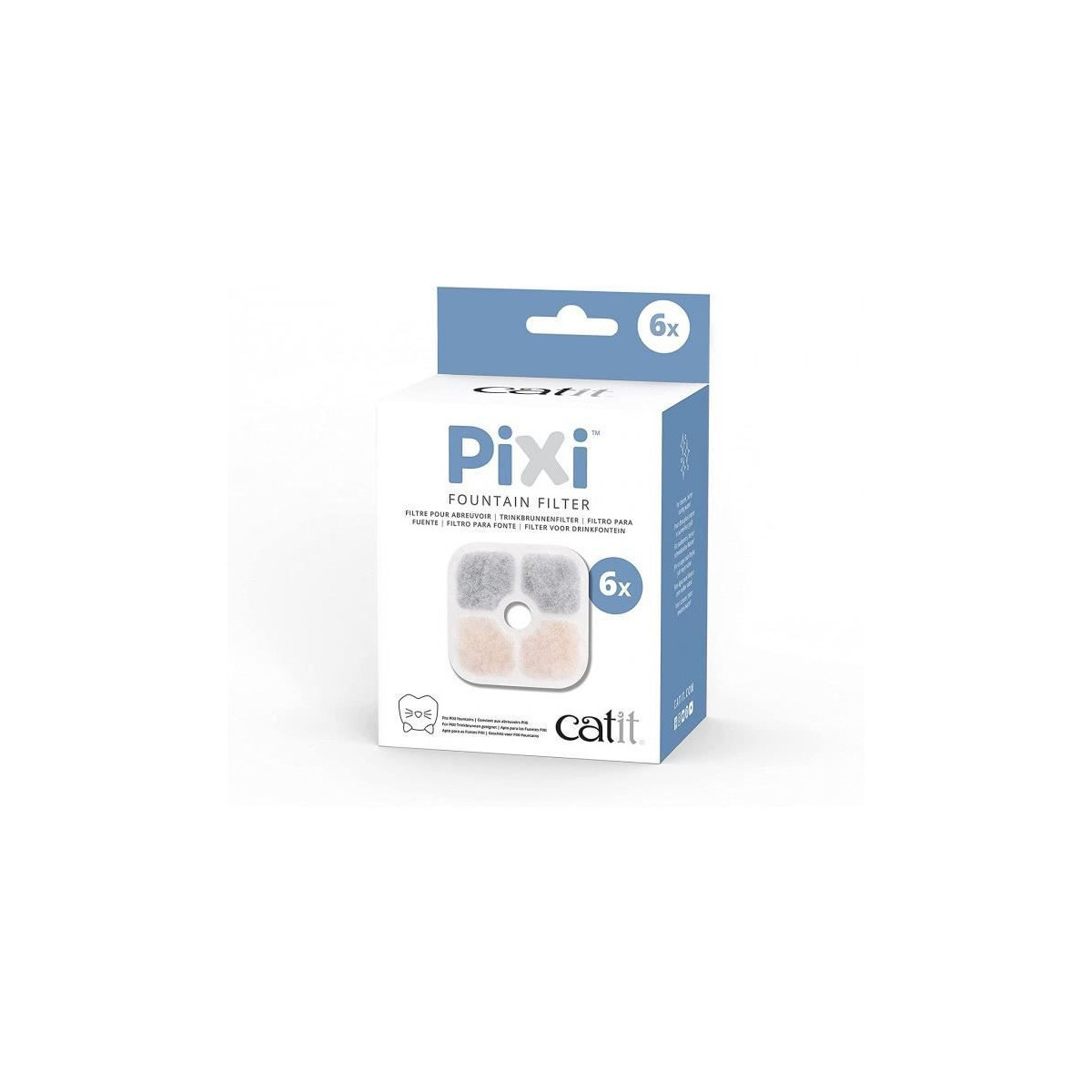 Filtre pour fontaine a eau catit pixi 6 pieces