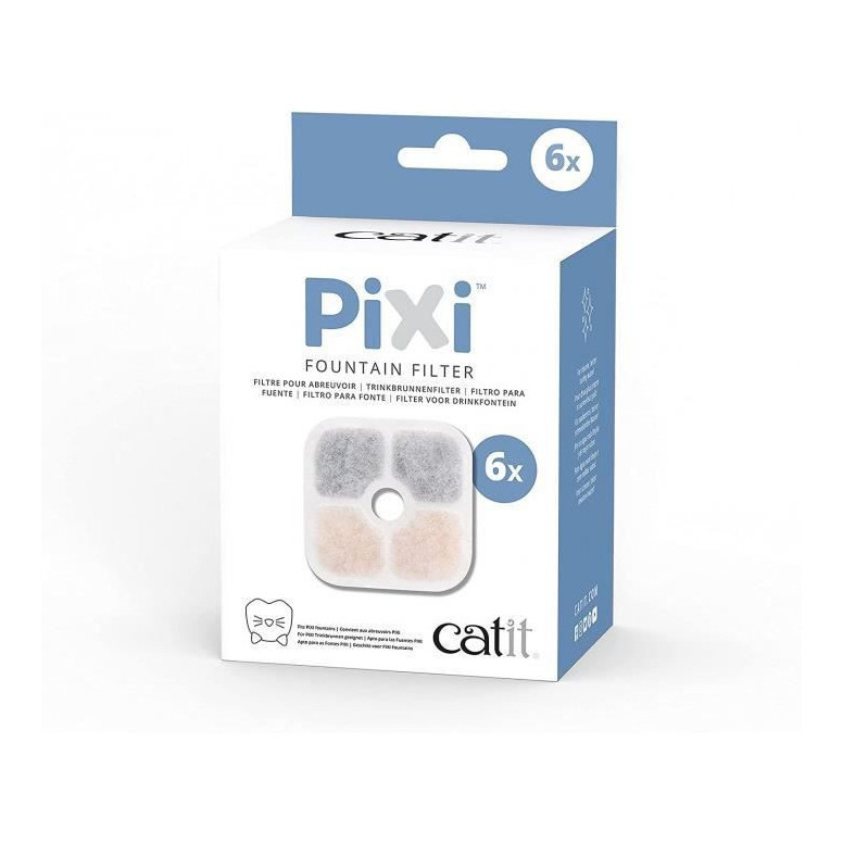 Filtre pour fontaine a eau catit pixi 6 pieces