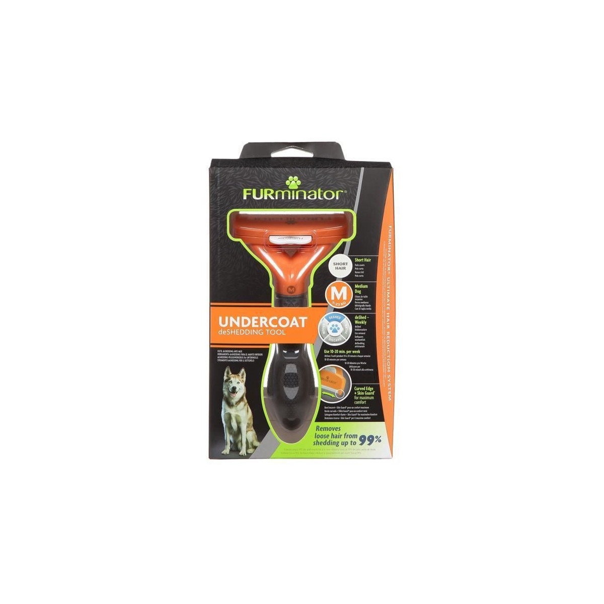 Brosse furminator chien m poils courts