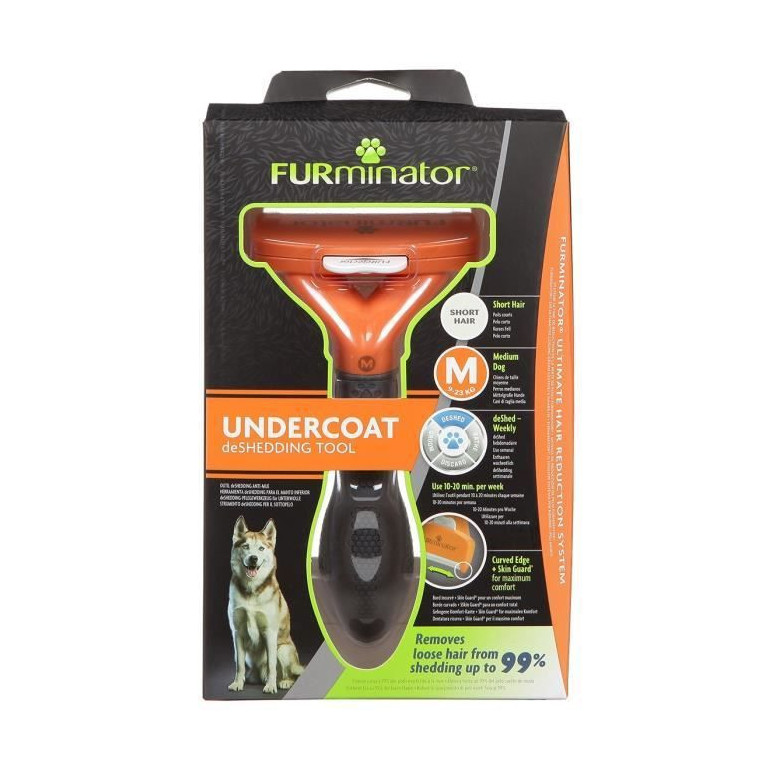 Brosse furminator chien m poils courts