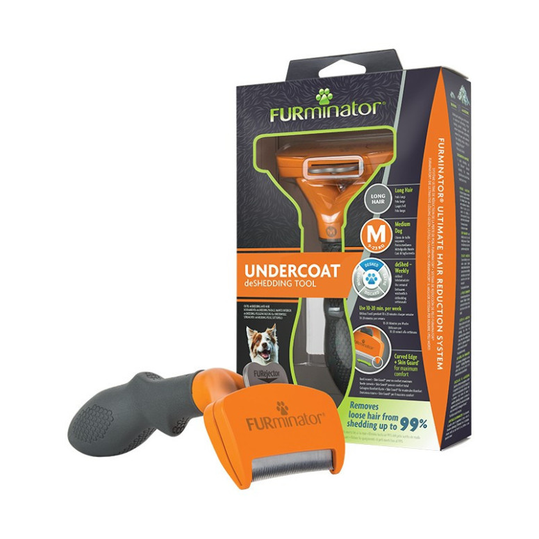 Brosse furminator chien m poils longs