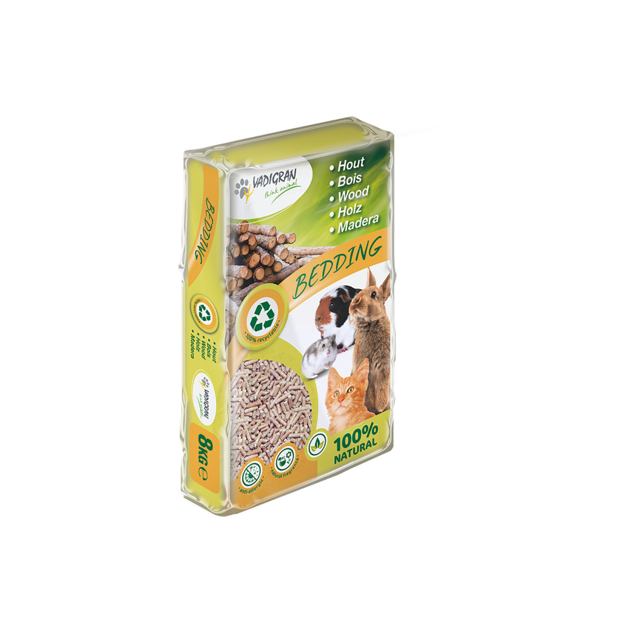 Litiere bedding bois rongeurs 8 kg
