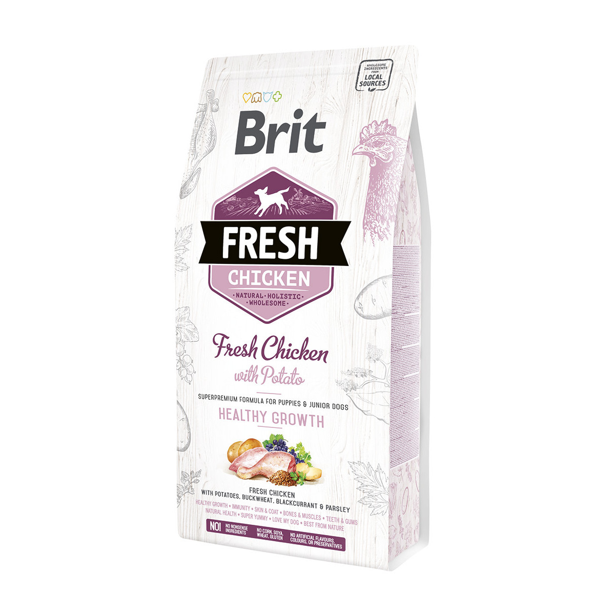Croquette chien brit fresh puppy  poulet 2,5kg