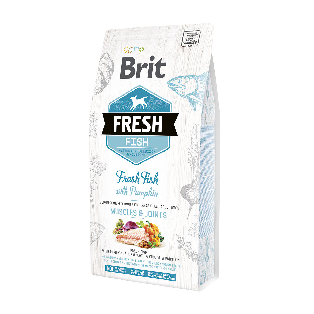 Croquette chien brit fresh large poisson 2,5kg