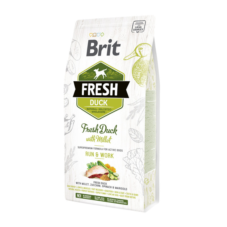 Croquette chien brit fresh adult canard 2,5kg