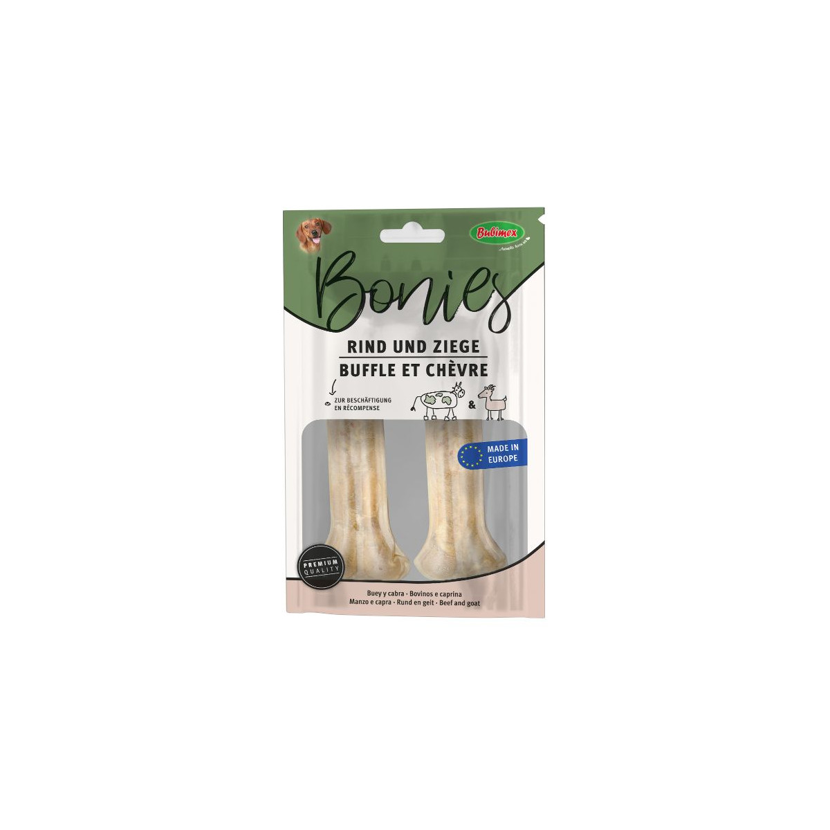 Os a macher fourres a la chevre 12cm x 2