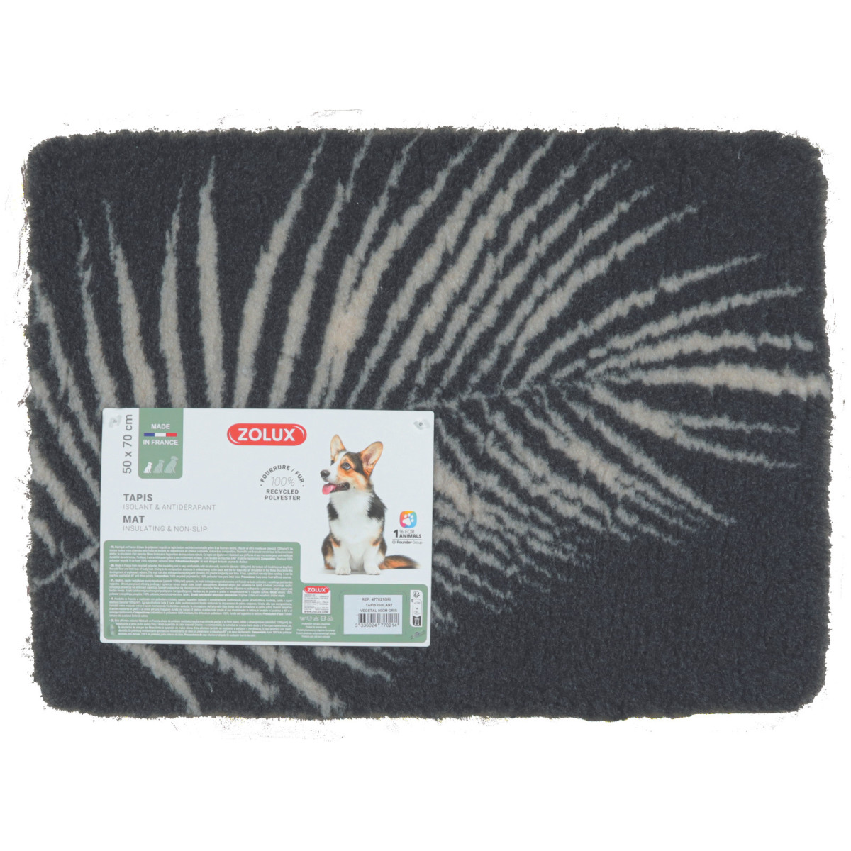Tapis isolant vegetal 50cm gris