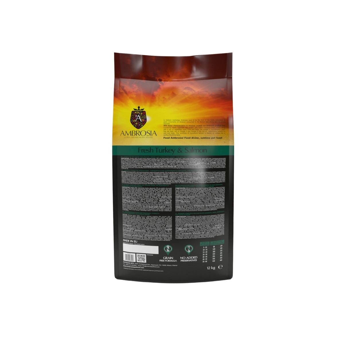 Croquette chien ambrosia senior sterilise 12kg
