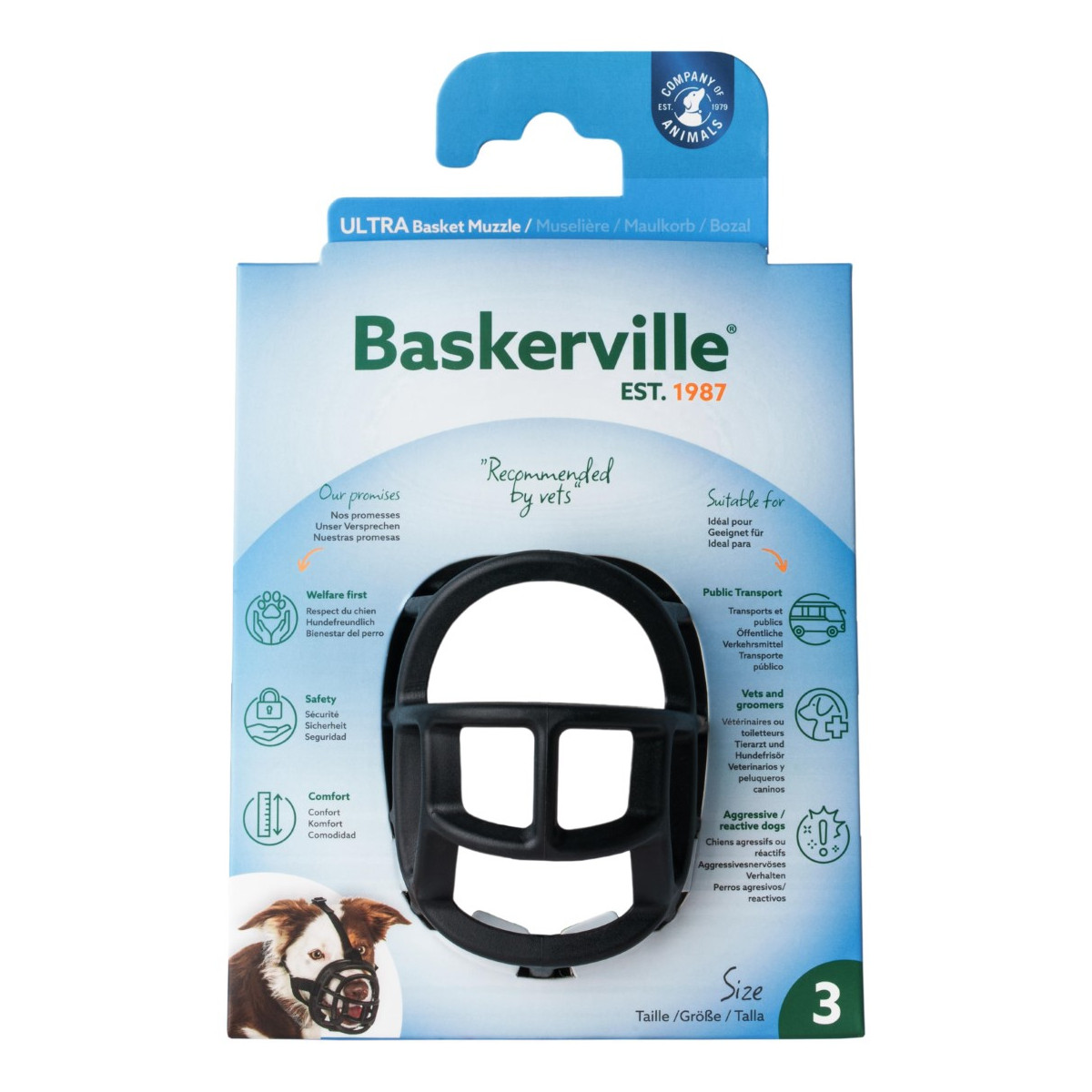 Museliere baskerville taille 3