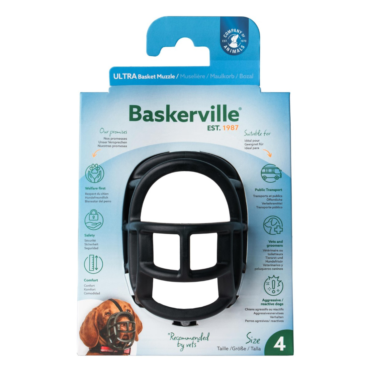 Museliere baskerville taille 4