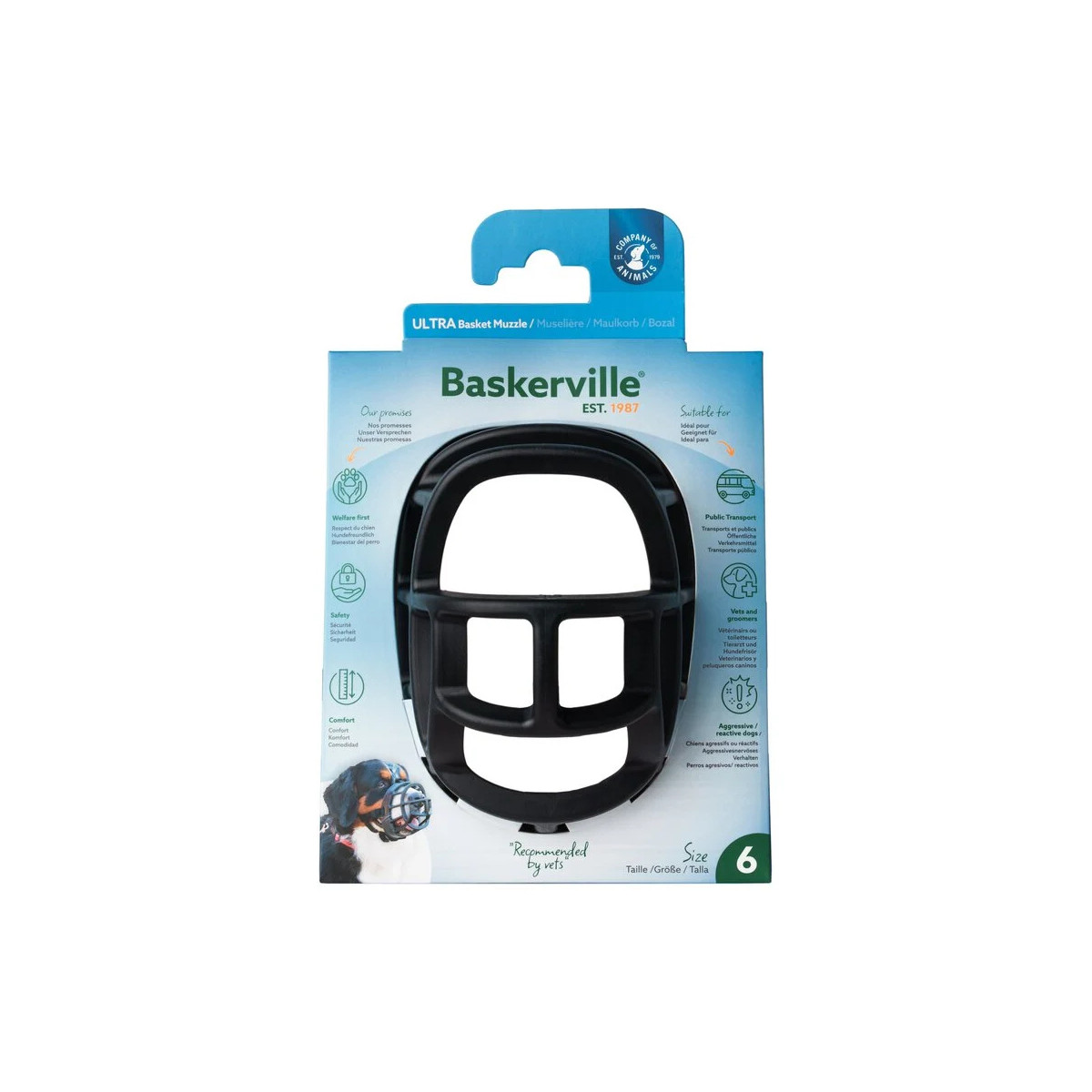 Museliere baskerville taille 6