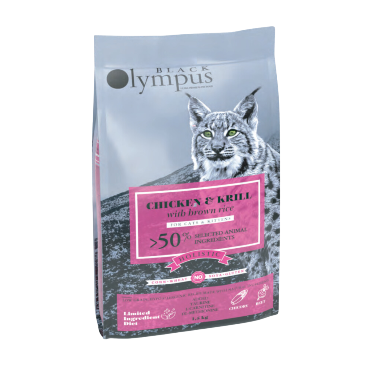 Croquette bck olympus chaton et chat poulet 8kg