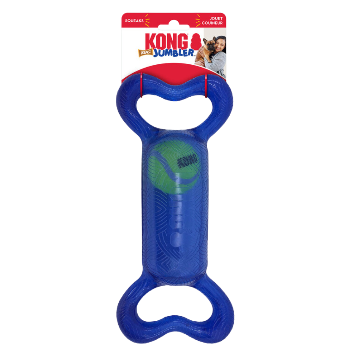 Jouet pour chien KONG jumbler tug assortis m/l