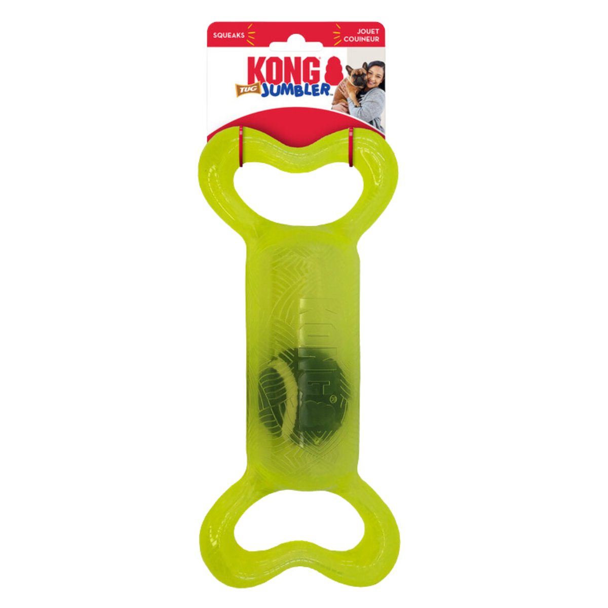 Jouet pour chien KONG jumbler tug assortis m/l