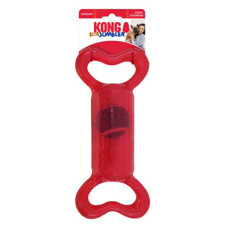 Jouet pour chien KONG jumbler tug assortis m/l