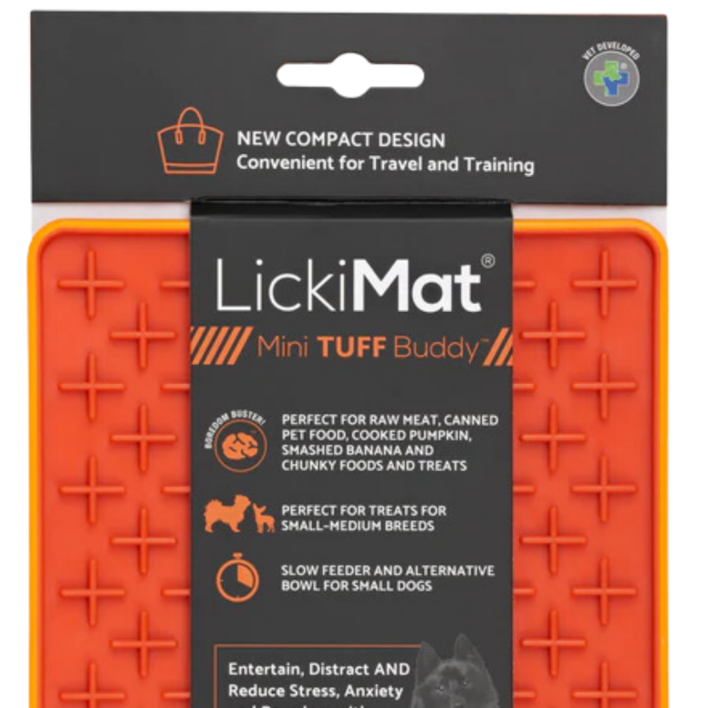 Gamelle a lecher mini tuff buddy orange chat