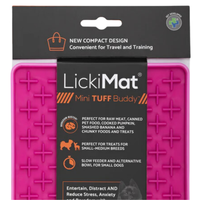 Gamelle a lecher mini tuff buddy pink chat