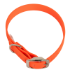 Collier en biothane ep16 mm taille s orange vif