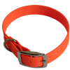 Collier en biothane ep25 mm taille l orange vif