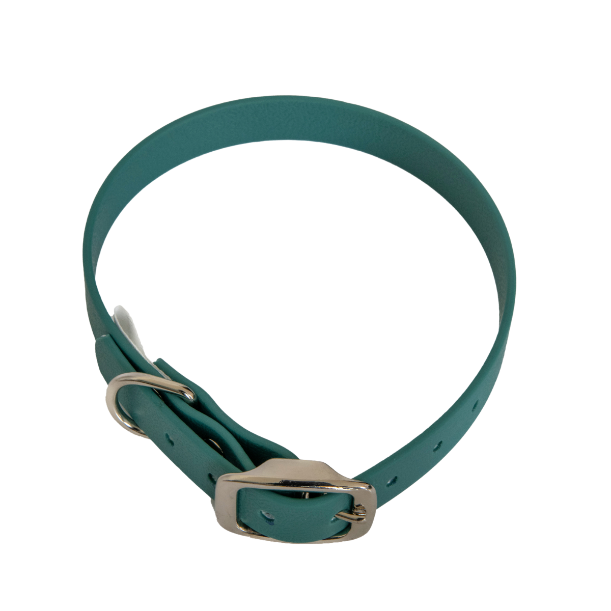 Collier en biothane ep16 mm taille s vert chasse