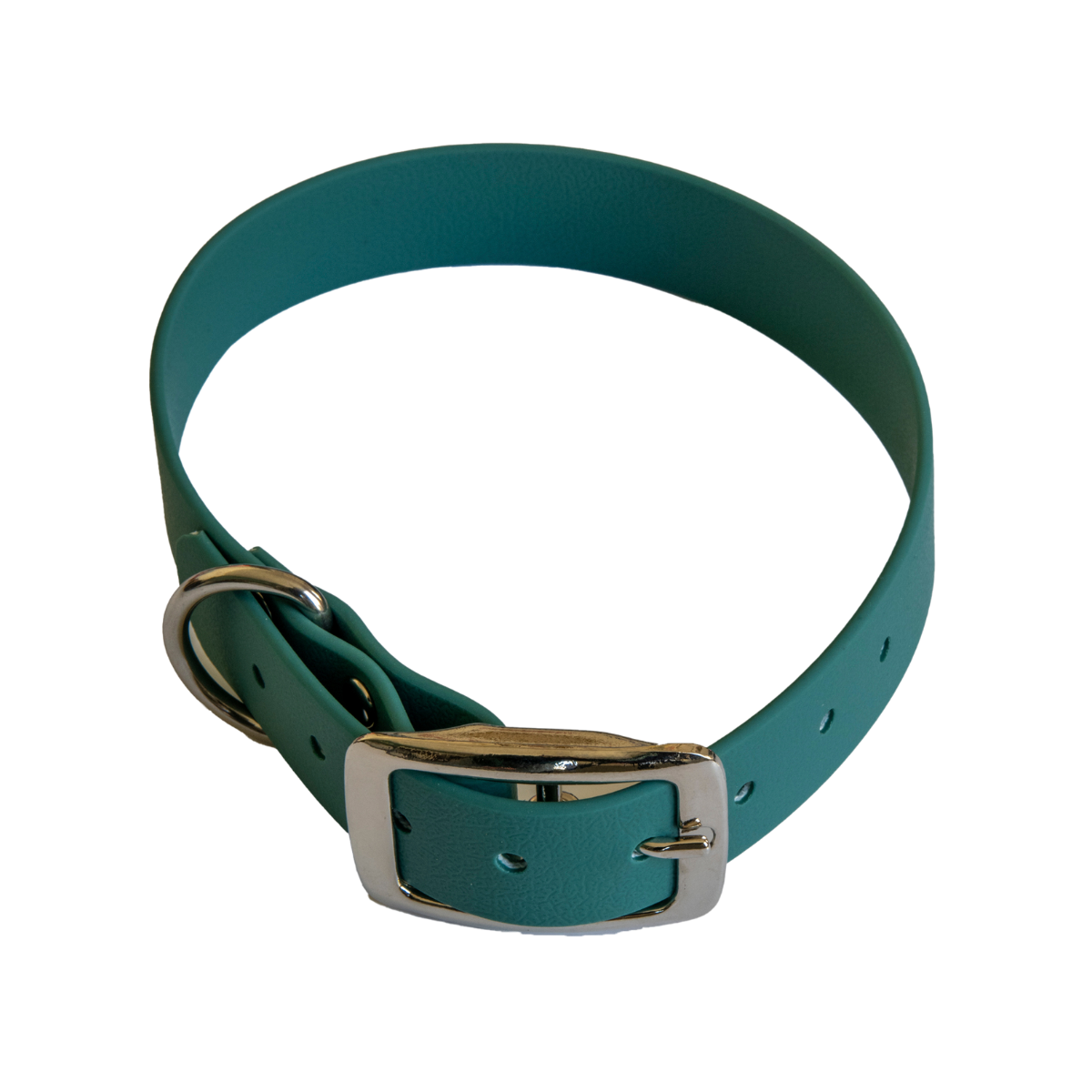 Collier en biothane ep25 mm taille m vert chasse