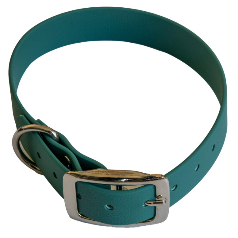 Collier en biothane ep25 mm taille l vert chasse