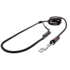 Laisse reglable easy long 2,5m noir petit chien