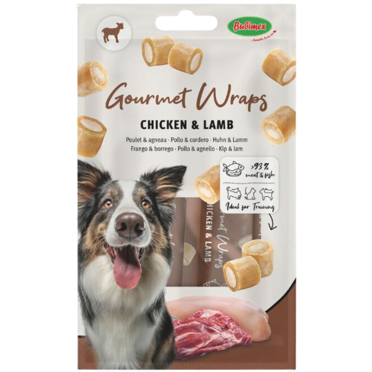 Friandise chien gourmet wraps multipack 20x10g