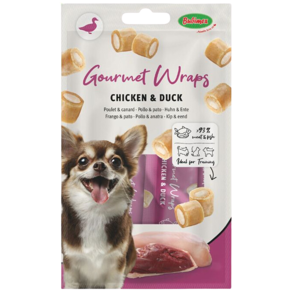 Friandise chien gourmet wraps multipack 20x10g