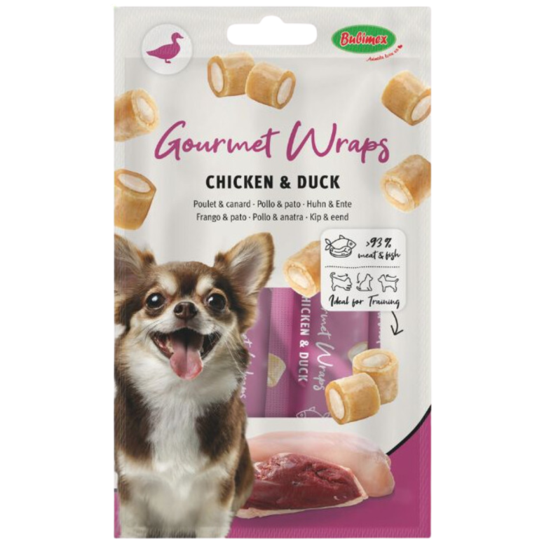 Friandise chien gourmet wraps multipack 20x10g