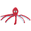 Jouet pour chien peluche sonore poulpe rouge 45c
