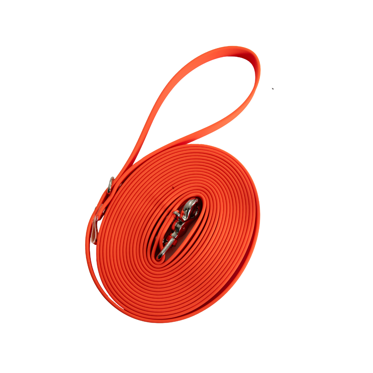 Longe en biothane ep16 mm l 10m orange vif