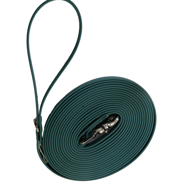 Longe en biothane ep16 mm l 5m vert chasseur