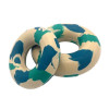 Jouet anneau caoutchouc bleu taille L (12,5cm) pour chien