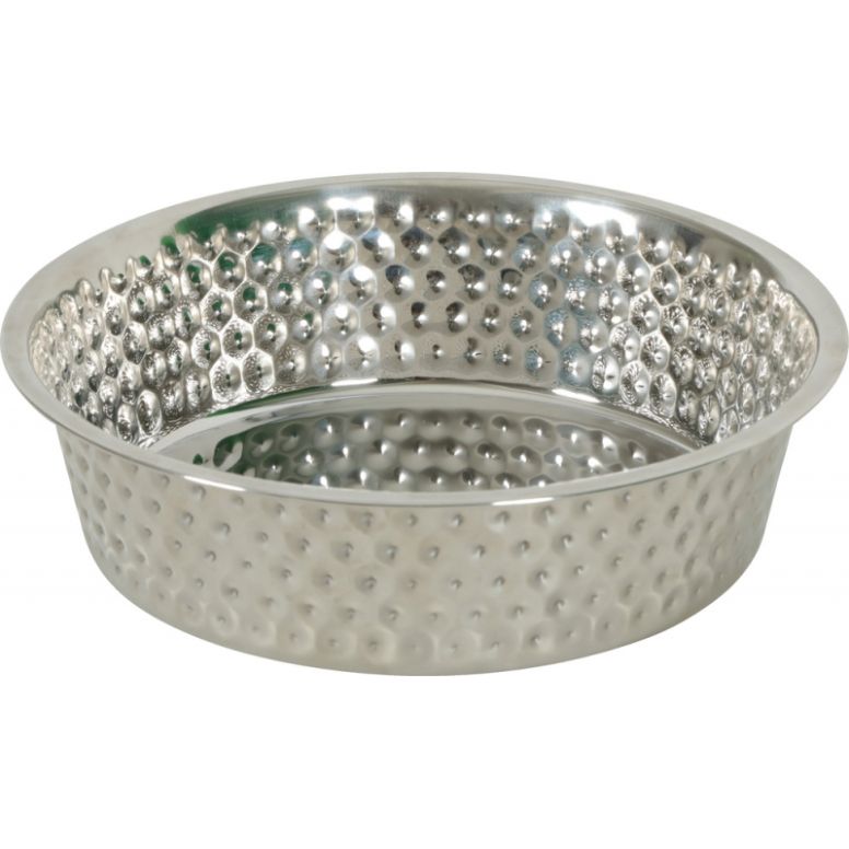 Gamelle inox antidérapante Zolux Puntos (1,2L) pour chien et chat