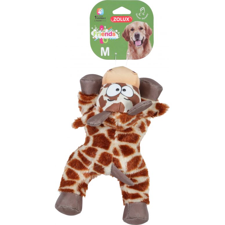 Jouet peluche Zolux Friends girafe M pour chien